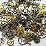 100g Steampunk Gears Wheels Beads Watch Clock Parts DIY Jewelry Making Craft