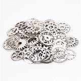 100g Steampunk Gears Wheels Beads Watch Clock Parts DIY Jewelry Making Craft