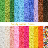100g Mixed 3mm Rice Bead DIY Jewelry Loose Bead Material