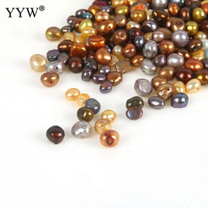 100g Mixed Colors Baroque Freshwater Pearl Beads 9-12mm for DIY Jewelry Making