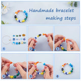 100g Mix Shape Sand Lampwork Beads With Eye For DIY Bracelet Necklace