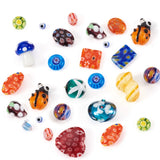 100g Mix Shape Sand Lampwork Beads With Eye For DIY Bracelet Necklace