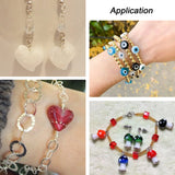 100g Mixed Lampwork Beads Evil Eye/Mushroom/Heart Shape Charms