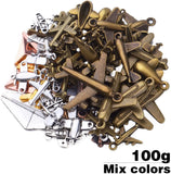 100g Mixed Styles Vintage Aircraft Charms for Jewelry Making