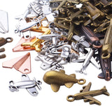 100g Mixed Styles Vintage Aircraft Charms for Jewelry Making