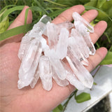 100g Rock Quartz Raw Stone Column Clear Crystal Healing DIY Pendant