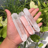 100g Rock Quartz Raw Stone Column Clear Crystal Healing DIY Pendant