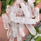 100g Rock Quartz Raw Stone Column Clear Crystal Healing DIY Pendant