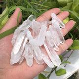 100g Rock Quartz Raw Stone Column Clear Crystal Healing DIY Pendant