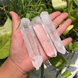 100g Rock Quartz Raw Stone Column Clear Crystal Healing DIY Pendant