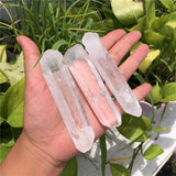 100g Rock Quartz Raw Stone Column Clear Crystal Healing DIY Pendant