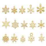 100g/Pack Mixed Alloy Christmas Snowflake Charms Xmas Decor