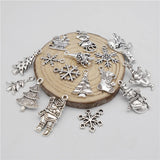 100g Alloy Charms Mixed Santa Snowman Xmas Decor