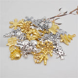 100g Alloy Charms Mixed Santa Snowman Xmas Decor