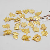 100g Christmas Charms Alloy Pendant Findings Xmas Decor Crafts Jewelry Accessory