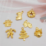 100g Christmas Charms Alloy Pendant Findings Xmas Decor Crafts Jewelry Accessory