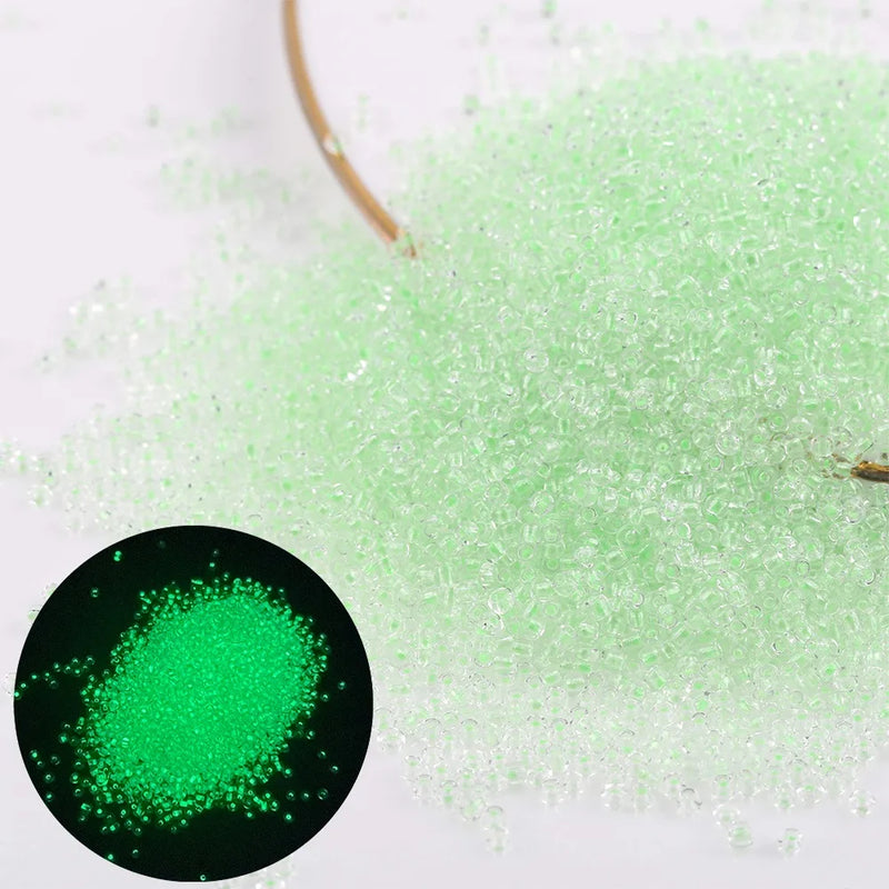 100g Luminous Glass Seed Beads For Jewelry Making