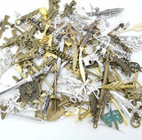 100g Hot Metal Life Mixed Pendant Antique Bronze Jewelry