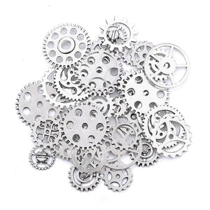 100g Silver Gold Zinc Alloy Epoxy Filling UV Resin Gear Jewelry DIY