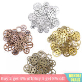 100g Silver Gold Zinc Alloy Epoxy Filling UV Resin Gear Jewelry DIY