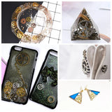 100g Silver Gold Zinc Alloy Epoxy Filling UV Resin Gear Jewelry DIY