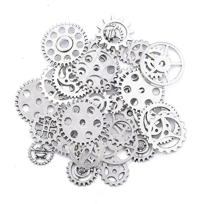 100g Silver Gold Zinc Alloy Epoxy Filling UV Resin Gear Jewelry DIY
