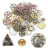 100g Silver Gold Zinc Alloy Epoxy Filling UV Resin Gear Jewelry DIY