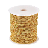 100m 1.5mm Iron Ball Bead Chains Soldered Links Necklace Bracelet Jewelry