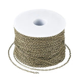 Iron Cross Chains 100m 3X2X0.5mm Jewelry Making DIY Bracelet Necklace