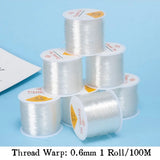 0.6mm Elastic Thread for DIY Jewelry Making - 100m