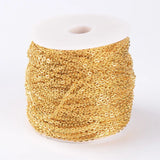 100m Roll 3x2x0.6mm Lead Oval Iron Cross Chains on Reel for DIY Jewelry Making