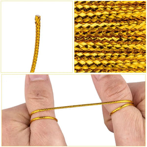 100m Metallic Cords Threads for DIY Bracelet Crafts - 1mm Jewelry Braided Thread