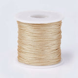 100m/roll 1mm Resin Polyester Braided Cord Thread Rope Twine for Bracelet Making