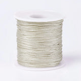 100m/roll 1mm Resin Polyester Braided Cord Thread Rope Twine for Bracelet Making