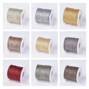 100m/roll 1mm Resin Polyester Braided Cord Thread Rope Twine for Bracelet Making