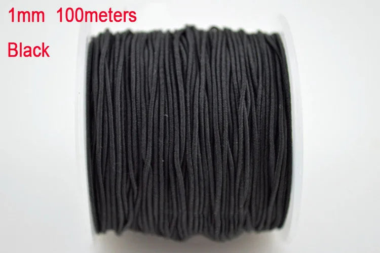 1mm Core Spun Yarn Stretch Elastic Cord-100m/roll