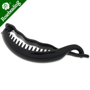 100mm Blank Plastic Hair Claw Ponytail Holder Style