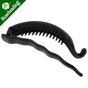 100mm Blank Plastic Hair Claw Ponytail Holder Style