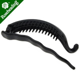 100mm Blank Plastic Hair Claw Ponytail Holder Style