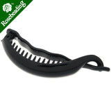 100mm Blank Plastic Hair Claw Ponytail Holder Style