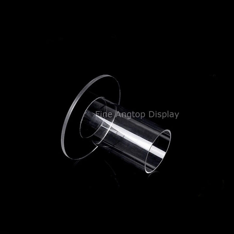 Acrylic Cylinder Display Jewelry Holder Stand