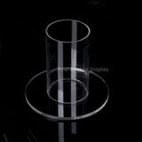 Acrylic Cylinder Display Jewelry Holder Stand