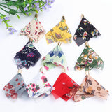 Chiffon Flower Tassel Fabric Charms Keychain Handbag Pendant