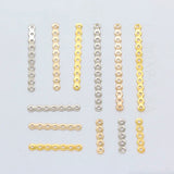 Silver Plated Metal Spacer Bars Connectors Beads for Jewelry Making