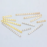 Silver Plated Metal Spacer Bars Connectors Beads for Jewelry Making