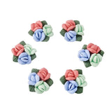 100pc Porcelain Clay Rose Flower Charms Beads Porcelain Cabochons DIY Jewelry