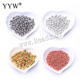 Brass Round Ball Space Beads 2/3/4/6/8mm for DIY Necklaces