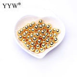 Brass Round Ball Space Beads 2/3/4/6/8mm for DIY Necklaces