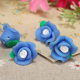 100pc 12mm Polymer Clay Rose Flower Spacer Beads for Jewelry Making
