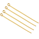 100pc Stainless Steel Eye Head Pins for DIY Jewelry Making